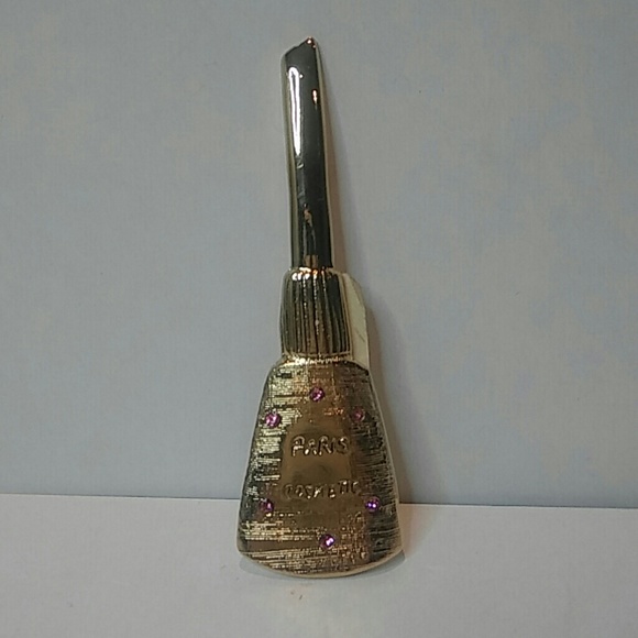 Nail Polish Jar Shaped Brooch - Picture 1 of 2